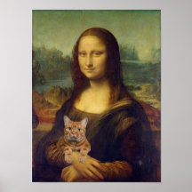 Mona Lisa mit Cat