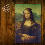 Mona Lisa mit einem Funken Puzzle<br><div class="desc">Mona Lisa mit ein wenig Glitze. Das berühmte Portrait von Leonardo da Vinci wurde durch den Glitch-Kunstfilter verzerrt und auf diesem Puzzle angewendet .Fine Art mit etwas moderner Drehung .PRINTED ITEM .</div>