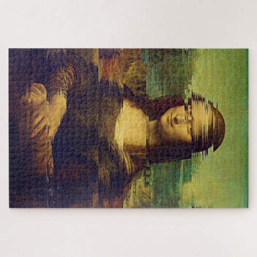 Mona Lisa mit einem Funken Puzzle (Horizontal)