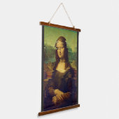 Mona Lisa mit einem Funken Wandteppich Mit Holzrahmen (Gewinkelt)