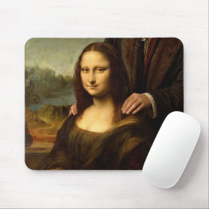 Mona Lisa mit einem männlichen Begleiter Mousepad
