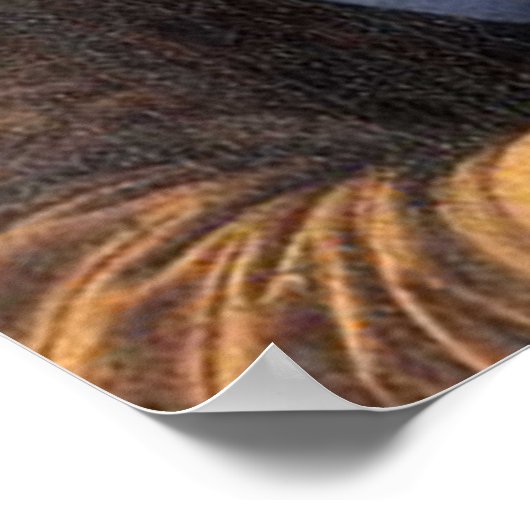 Mona Lisa mit einem Tuch Leonardo da Vinci Poster (Ecke)