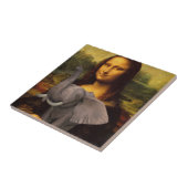 Mona Lisa mit Elephant Fliese (Seite)