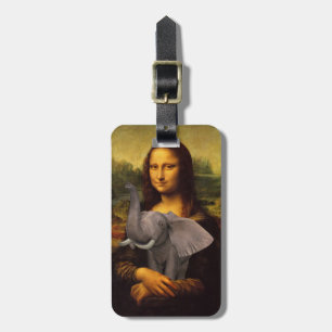 Mona Lisa mit Elephant Gepäckanhänger