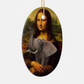 Mona Lisa mit Elephant Keramikornament (Rechts)