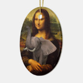 Mona Lisa mit Elephant Keramikornament (Links)