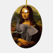 Mona Lisa mit Elephant Keramikornament (Vorne)