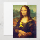 Mona Lisa mit gelbem Band (Vorne/Hinten)