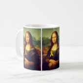 Mona Lisa mit gelbem Band Kaffeetasse (Vorderseite Links)