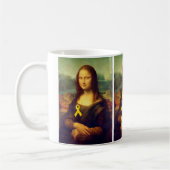 Mona Lisa mit gelbem Band Kaffeetasse (Links)