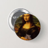 Mona Lisa mit Hamster Button (Vorne & Hinten)