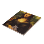 Mona Lisa mit Hamster Fliese (Seite)