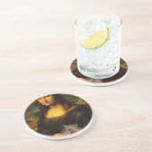 Mona Lisa mit Hamster Getränkeuntersetzer (Seite)