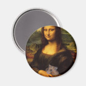 Mona Lisa mit Hamster Magnet (Vorderseite/Rückseite)