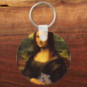 Mona Lisa mit Hamster Schlüsselanhänger (Vorderseite)