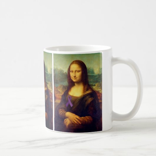 Mona Lisa mit Lila Band Kaffeetasse (Rechts)