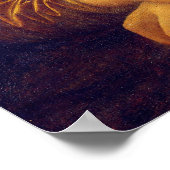 Mona Lisa mit Lila Band Poster (Ecke)