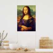 Mona Lisa mit Lila Band Poster (Küche)