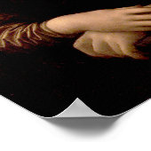 Mona Lisa mit Maske Da Vinci Spoofing The Arts Poster (Ecke)