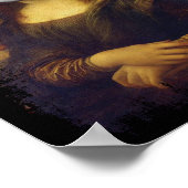 Mona Lisa mit Maske Poster (Ecke)