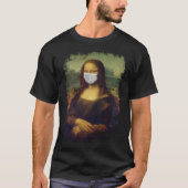 Mona Lisa mit Maske T-Shirt (Vorderseite)