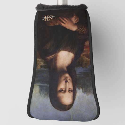 Mona Lisa & mit Monogramm Golf / Leonardo da Vinci Headcover (Rotieren 90)