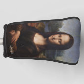Mona Lisa & mit Monogramm Golf / Leonardo da Vinci Headcover (Vorderseite)