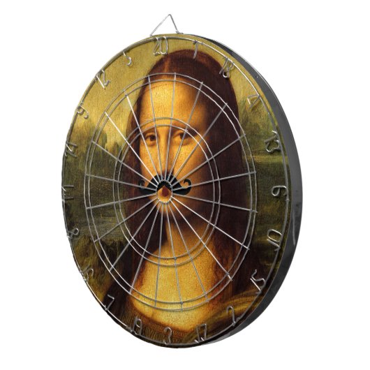 Mona Lisa mit Mustache Dartscheibe (Vorderseite rechts)