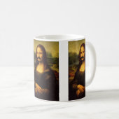 Mona Lisa mit Mustache Kaffeetasse (VorderseiteRechts)