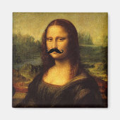 Mona Lisa mit Mustache Magnet (Vorne)