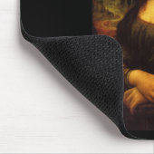 Mona Lisa mit Mustache Mousepad (Ecke)