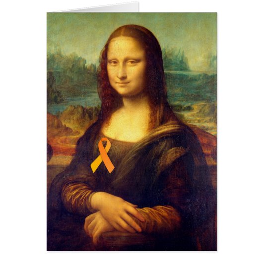 Mona Lisa mit Orange Ribbon (Vorne)