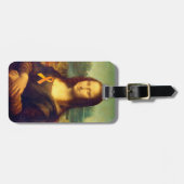 Mona Lisa mit Orange Ribbon Gepäckanhänger (Vorderseite horizontal)