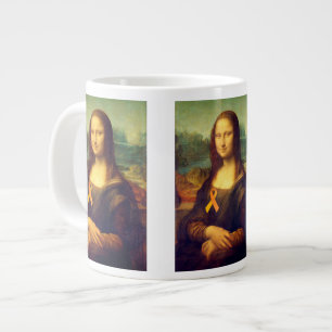 Mona Lisa mit Orange Ribbon Jumbo-Tasse