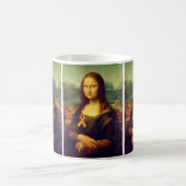 Mona Lisa mit Orange Ribbon Kaffeetasse (Mittel)