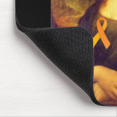 Mona Lisa mit Orange Ribbon Mousepad (Ecke)