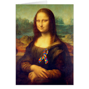 Mona Lisa mit Puzzle Ribbon