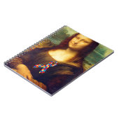 Mona Lisa mit Puzzle Ribbon Notizblock (Linke Seite)