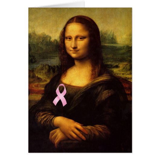 Mona Lisa mit rosa Ribbon (Vorne)