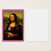 Mona Lisa mit rosa Ribbon (Vorne & Hinten)