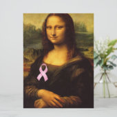 Mona Lisa mit rosa Ribbon (Stehend Vorderseite)