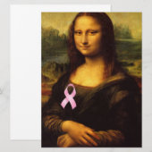Mona Lisa mit rosa Ribbon (Vorne/Hinten)