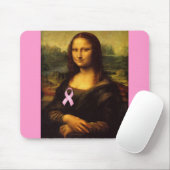 Mona Lisa mit rosa Ribbon Mousepad (Mit Mouse)