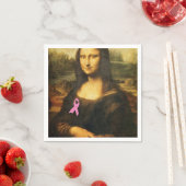 Mona Lisa mit rosa Ribbon Serviette (Beispiel)