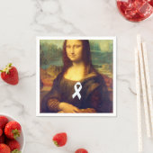 Mona Lisa mit weißem Ribbon Serviette (Beispiel)
