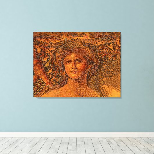 Mona Lisa Mosaic Leinwanddruck (Insitu (Holzboden))