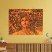 Mona Lisa Mosaic Leinwanddruck (Insitu (Wohnzimmer))