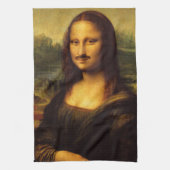 Mona lisa mustache handtuch (Vertikal)
