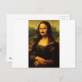 Mona lisa mustache postkarte (Vorne/Hinten)