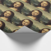 Mona Lisa nah von Leonardo da Vinci Geschenkpapier (Ecke)